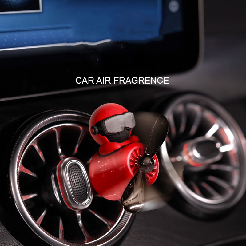 Creative Car Small Airplane Fan Exotic Perfume Rotation Car Aroma