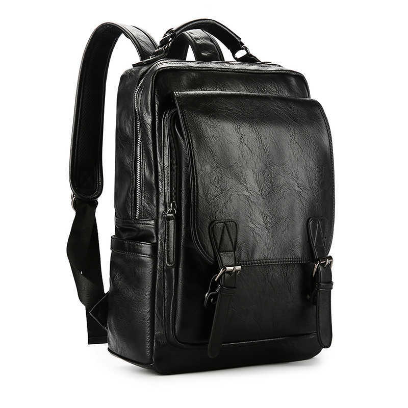 Backpack New Korean Fashion Trend Men's Backpack Student Travel Buckle Pu Leather Bag 220920, Brown
Backpack New Korean Fashion Trend Men's Backpack Student Travel Buckle Pu Leather Bag 220920, Brown