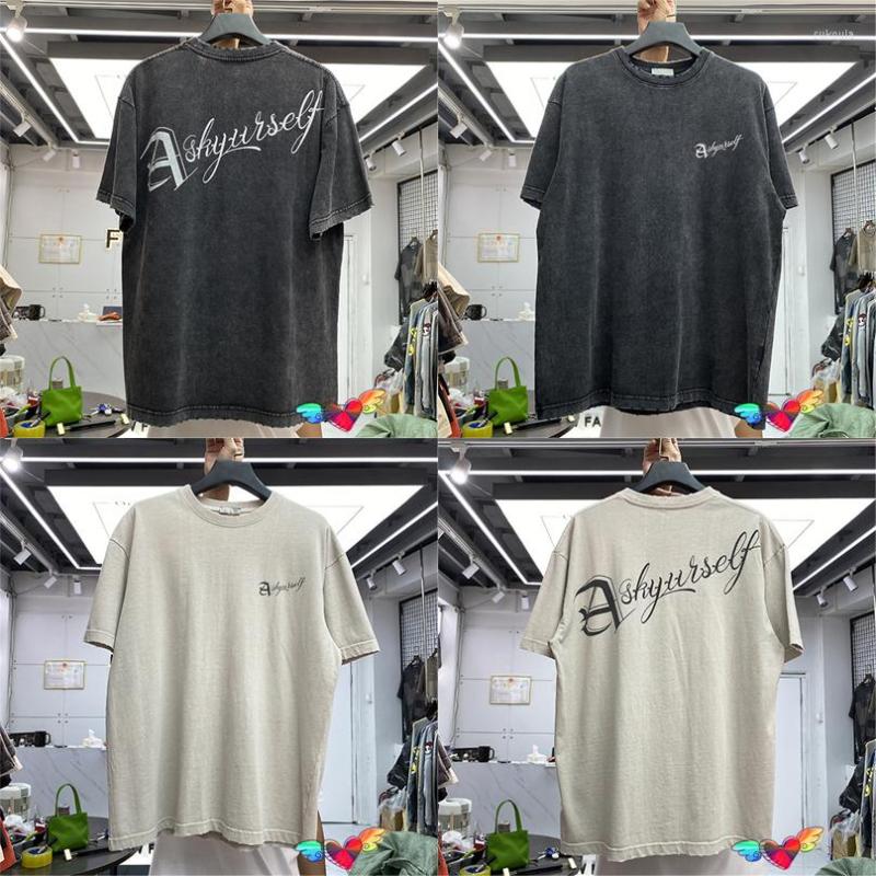 Men's T Shirts 2022 Askyurself Sign Shirt Men Women High Quality Vintage Logo Graphic Tee Oversize Tops Washed Short Sleeve, Dark grey
Men's T Shirts 2022 Askyurself Sign Shirt Men Women High Quality Vintage Logo Graphic Tee Oversize Tops Washed Short Sleeve, Dark grey
