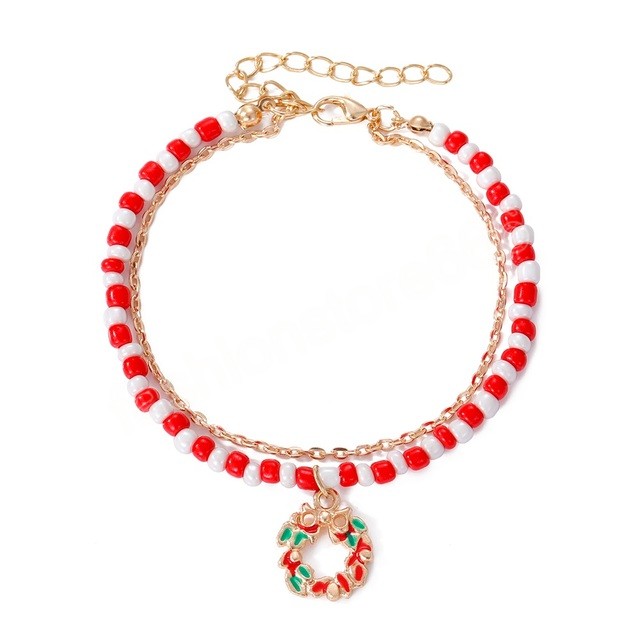 Fashion Tree Pendant Bracelet Christmas for Home Happy New Year 2022 Trend Christmas Tree Bracelets Jewelry Gifts