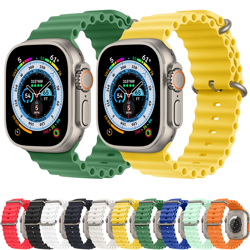 Ocean Band Straps For Apple Watch 49mm 44mm 40mm 45mm 41mm 42mm 38mm Sport Silicone Bracelet For iWatch Series 8 7 6 5 4 SE Ultra Strap
Ocean Band Straps For Apple Watch 49mm 44mm 40mm 45mm 41mm 42mm 38mm Sport Silicone Bracelet For iWatch Series 8 7 6 5 4 SE Ultra Strap