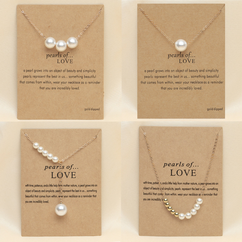 Romantic Pearl Pendant Necklace for Women Wedding Jewelry Elegant Pearls Golden Chain Necklaces
Romantic Pearl Pendant Necklace for Women Wedding Jewelry Elegant Pearls Golden Chain Necklaces