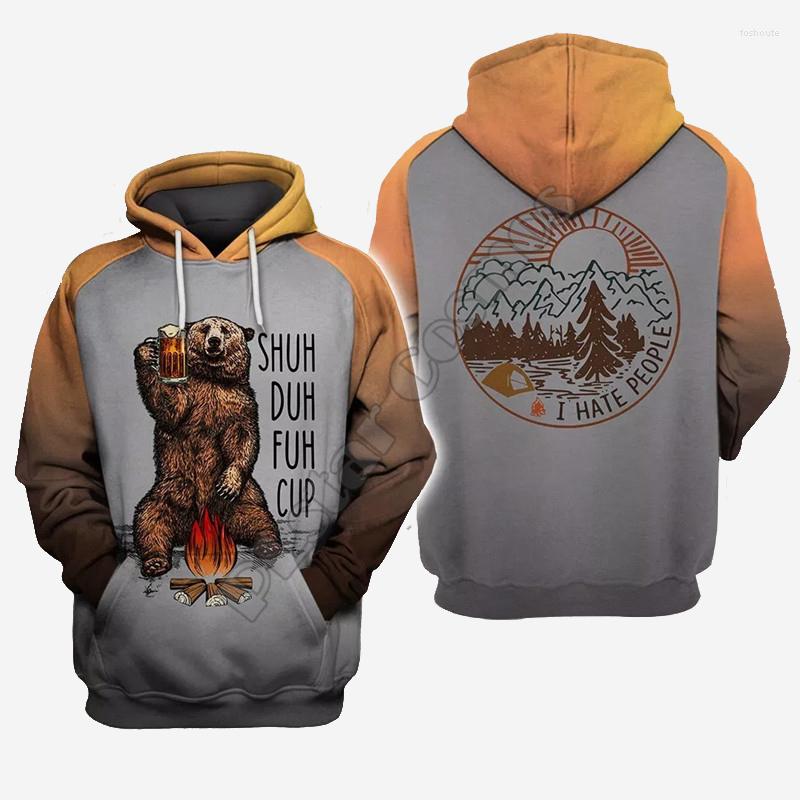 Men' Jackets Men Unisex Harajuku Hunting Bear I Hate People Print 3d Hoodie Beer Sweatshirt Zipper Women Pullover Streetwear Jacket
Men' Jackets Men Unisex Harajuku Hunting Bear I Hate People Print 3d Hoodie Beer Sweatshirt Zipper Women Pullover Streetwear Jacket