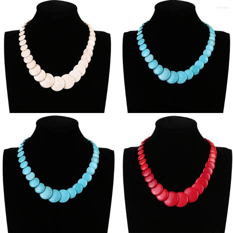Choker Bohemian Short Necklace Natural Stone Retro Round Beads Statement Ehnic Collar Women Jewelry
Choker Bohemian Short Necklace Natural Stone Retro Round Beads Statement Ehnic Collar Women Jewelry
