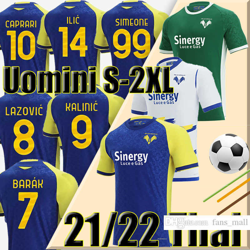 21/22 Hellas Verona soccer jerseys home 2021 2022 SIMEONE ILIC CAPRARI KALINIC LAZOVIC BARAK FARAONI men football shirts maglie da calcio, Weiluona 21-22 home
21/22 Hellas Verona soccer jerseys home 2021 2022 SIMEONE ILIC CAPRARI KALINIC LAZOVIC BARAK FARAONI men football shirts maglie da calcio, Weiluona 21-22 home