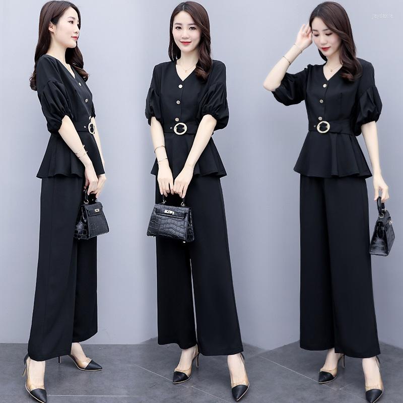 Women's Tracksuits 2022 Women Two Piece Outfits Summer Wide Leg Pants Korean Women'S 2 Set Top And Suit A5400
Women's Tracksuits 2022 Women Two Piece Outfits Summer Wide Leg Pants Korean Women'S 2 Set Top And Suit A5400