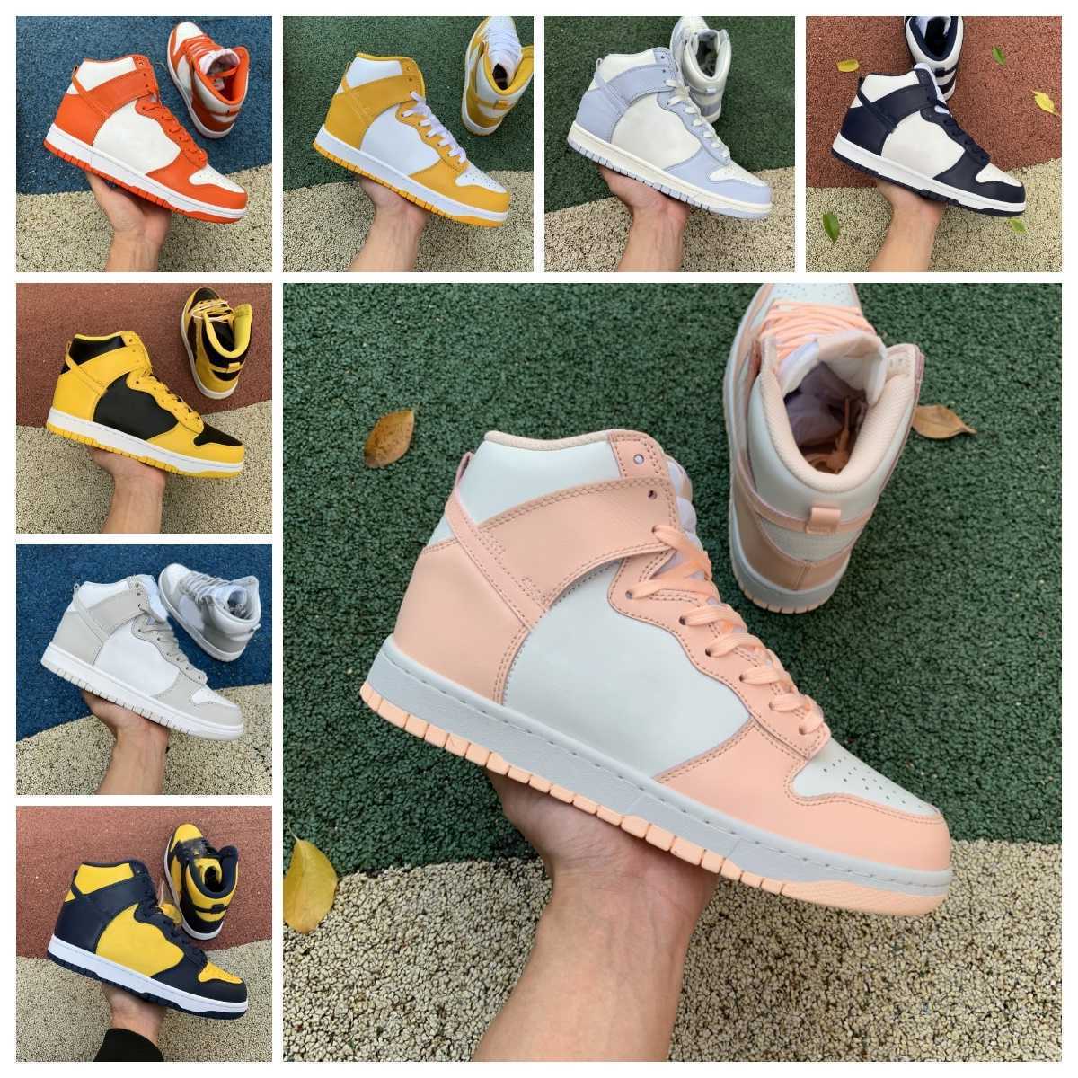 Casual Shoes Trainer Sneakers Red Game Royal Fragment Aluminum Vast Grey Designer Dunks High Mens Women Michigan Panda Chicago Active