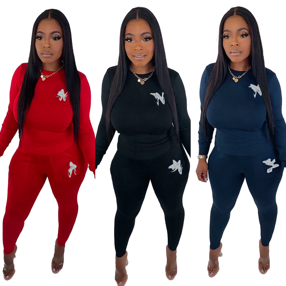 Q6055 Fashion Letter Hot Drill Printed Tracksuits For Womens Autumn New Long Sleeve Top T-shirt And Casual Slim Pants Brand 2 Piece Sets, Red-cc
Q6055 Fashion Letter Hot Drill Printed Tracksuits For Womens Autumn New Long Sleeve Top T-shirt And Casual Slim Pants Brand 2 Piece Sets, Red-cc