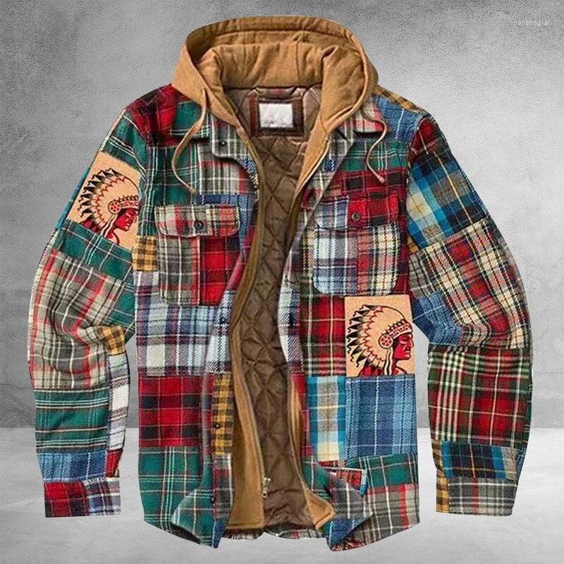 Men's Down Men Spring Autumn Vintage Jackets Windbreaker Patchwork Loose Casual Jacket Thick Large Size Zipper Coat
Men's Down Men Spring Autumn Vintage Jackets Windbreaker Patchwork Loose Casual Jacket Thick Large Size Zipper Coat