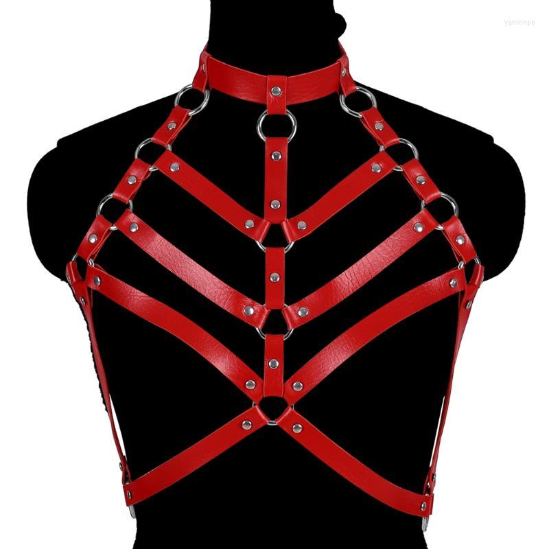 Bustiers & Corsets Women Handmade PU Leather Body Harness Chest Cage Sexy Lingerie Strap Gothic Garter Belt Bondage Crop Top BeltBustiers, Red
Bustiers & Corsets Women Handmade PU Leather Body Harness Chest Cage Sexy Lingerie Strap Gothic Garter Belt Bondage Crop Top BeltBustiers, Red