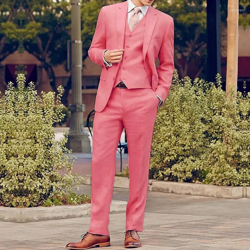 Men's Suits Men's & Blazers Business Pink Wedding Men's 3 Pieces Notched Lapel Smart Casual Prom Party Tuxedos Bridegroom Man, Fuchsia
Men's Suits Men's & Blazers Business Pink Wedding Men's 3 Pieces Notched Lapel Smart Casual Prom Party Tuxedos Bridegroom Man, Fuchsia