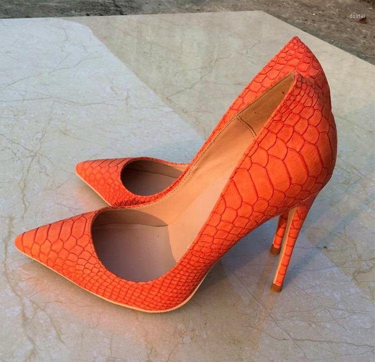 Dress Shoes Orange Snakeskin Leather Women Pumps Pointed Toe Woman Heels Slip-on Plus Size High Customized, Picture shown
Dress Shoes Orange Snakeskin Leather Women Pumps Pointed Toe Woman Heels Slip-on Plus Size High Customized, Picture shown