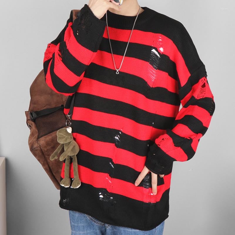 Men' Sweaters Striped Knitted Sweater Women Washed Pullover Casual Couples Jumper Ripped Holes Loose Long Sleeve Jersey Mujer, Light green
Men' Sweaters Striped Knitted Sweater Women Washed Pullover Casual Couples Jumper Ripped Holes Loose Long Sleeve Jersey Mujer, Light green