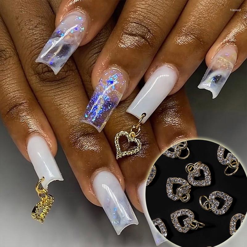 Nail Art Decorations 3Pcs Delicate Zircon Love Heart Pierced Charms Chic A-Z Gold Alphabet Alloy Manicure Accessories Wholesale
Nail Art Decorations 3Pcs Delicate Zircon Love Heart Pierced Charms Chic A-Z Gold Alphabet Alloy Manicure Accessories Wholesale