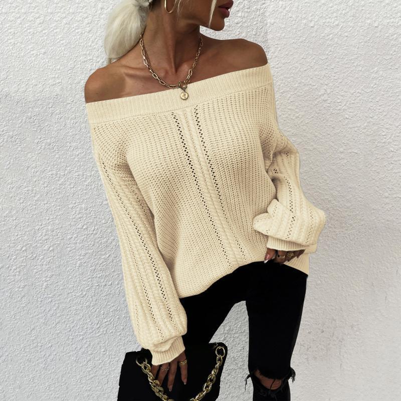 Women' Sweaters Women' Off-Shoulder Women Knitted Casual Womens Long-Sleeved One-Word Collar Pullover Sleeve Solid Color Sweater, Beige
Women' Sweaters Women' Off-Shoulder Women Knitted Casual Womens Long-Sleeved One-Word Collar Pullover Sleeve Solid Color Sweater, Beige