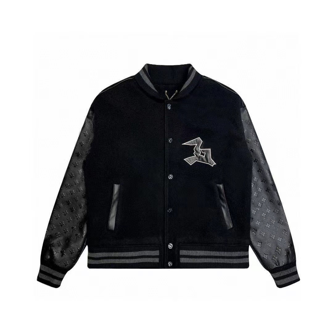 Mens Designer Jackets Embriodery Brand Black Clowns PU Sleeve Baseball Collar Streetwear Stitched Fleece Hip Hop Varsity Outerwear Women Tops Bomber Coat Unisex
Mens Designer Jackets Embriodery Brand Black Clowns PU Sleeve Baseball Collar Streetwear Stitched Fleece Hip Hop Varsity Outerwear Women Tops Bomber Coat Unisex
