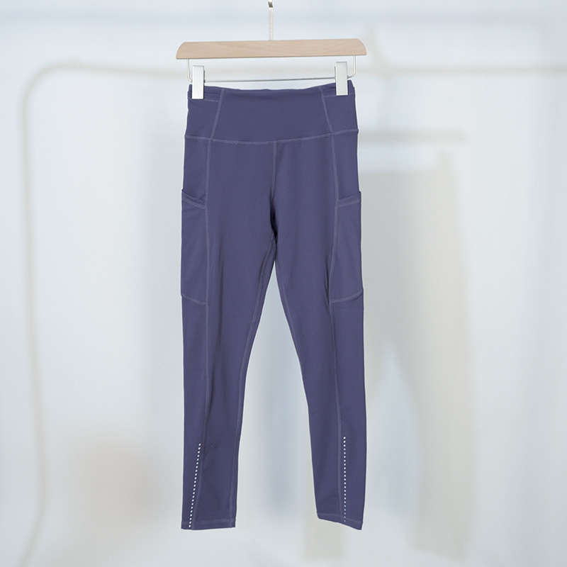 Womens Yoga Legging Suit High Waisted Multiple Pocket Leggings For Running And Cycling