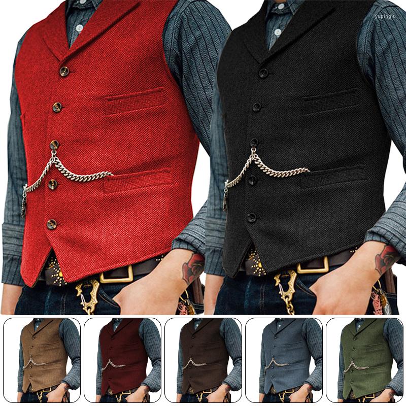 Men's Vests Herringbone Tweed Lapel Men's Suit Vest Casual Formal Jacket Sleeveless Top Groom Groomsmen Slim Solid Color Versatile
Men's Vests Herringbone Tweed Lapel Men's Suit Vest Casual Formal Jacket Sleeveless Top Groom Groomsmen Slim Solid Color Versatile