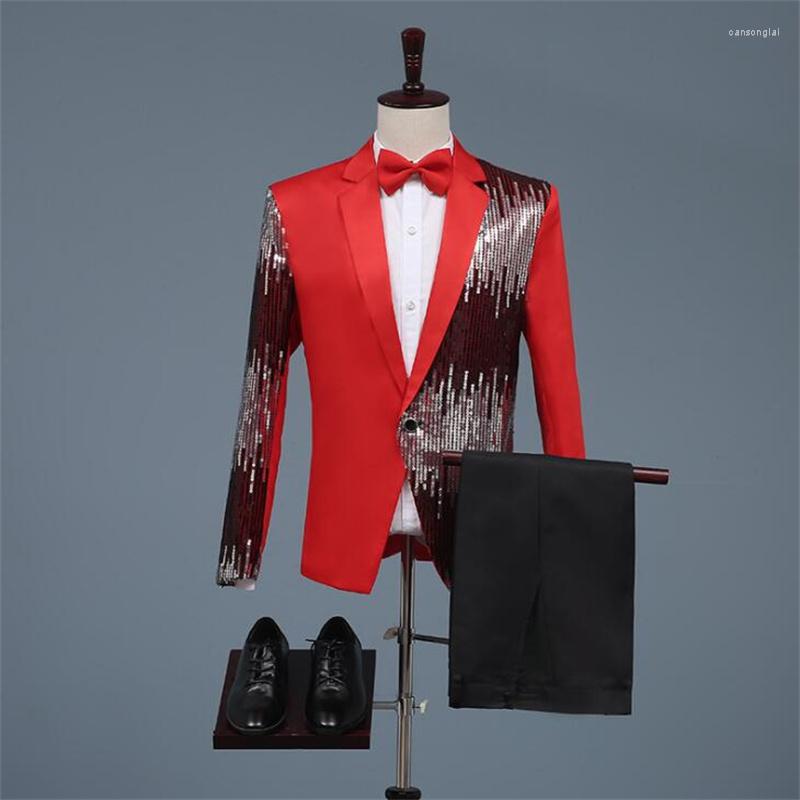 Men' Suits 2022 Sequin Blazers Men' Slim Suit Two-piece Stage Host Night Performance Dress Mariage Costumes Homme Ensembles Fashion, Black
Men' Suits 2022 Sequin Blazers Men' Slim Suit Two-piece Stage Host Night Performance Dress Mariage Costumes Homme Ensembles Fashion, Black