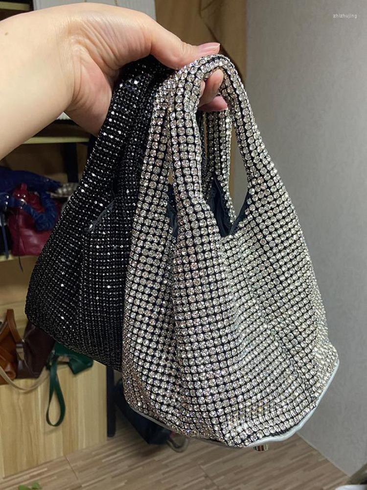 Women's Jeans Shinny Rhinestone Shoulder Crossbody Bag Luxury Diamonds Basket Designer Brand Women Handbag Evening Party Bucket Purse 2022, Black
Women's Jeans Shinny Rhinestone Shoulder Crossbody Bag Luxury Diamonds Basket Designer Brand Women Handbag Evening Party Bucket Purse 2022, Black