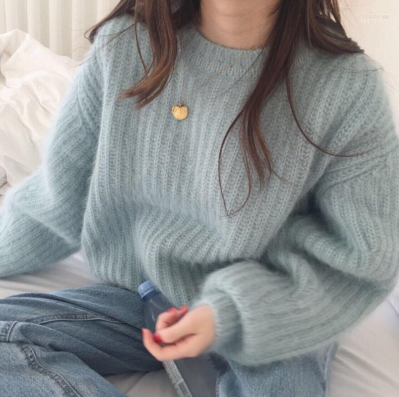 Women's Sweaters Women's Autumn Winter Mink Cashmere Sweater Women O-Neck Long Sleeve Loose Jumpers Thicken Outwear Pullovers Striped, Deep coffee
Women's Sweaters Women's Autumn Winter Mink Cashmere Sweater Women O-Neck Long Sleeve Loose Jumpers Thicken Outwear Pullovers Striped, Deep coffee