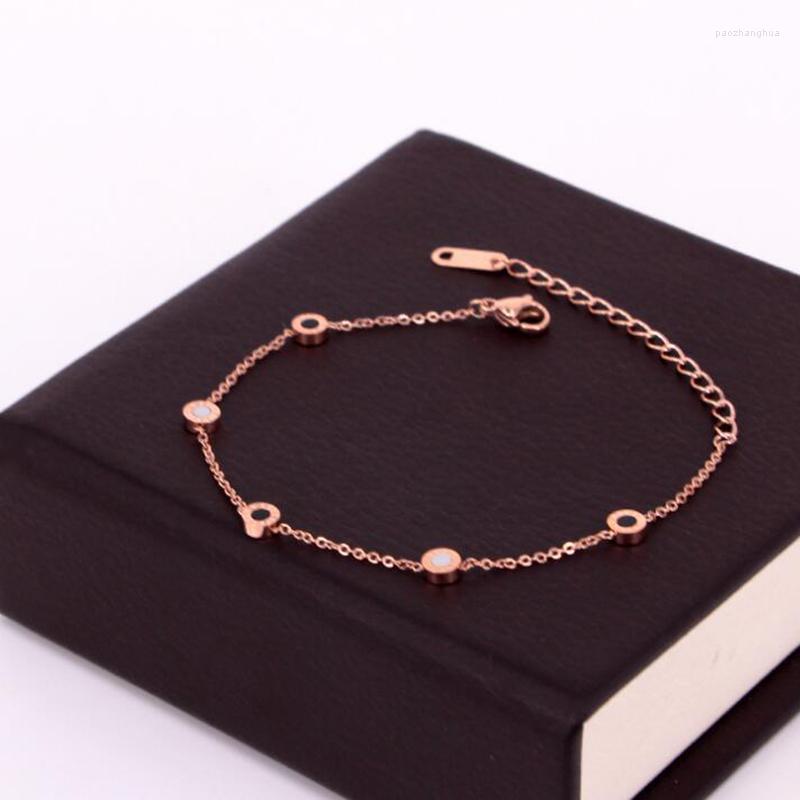 Charm Bracelets Fashion Jewelry Rose Gold Stainless Steel Roman Numerals & Bangles Female Bracelet For Women Drop
Charm Bracelets Fashion Jewelry Rose Gold Stainless Steel Roman Numerals & Bangles Female Bracelet For Women Drop
