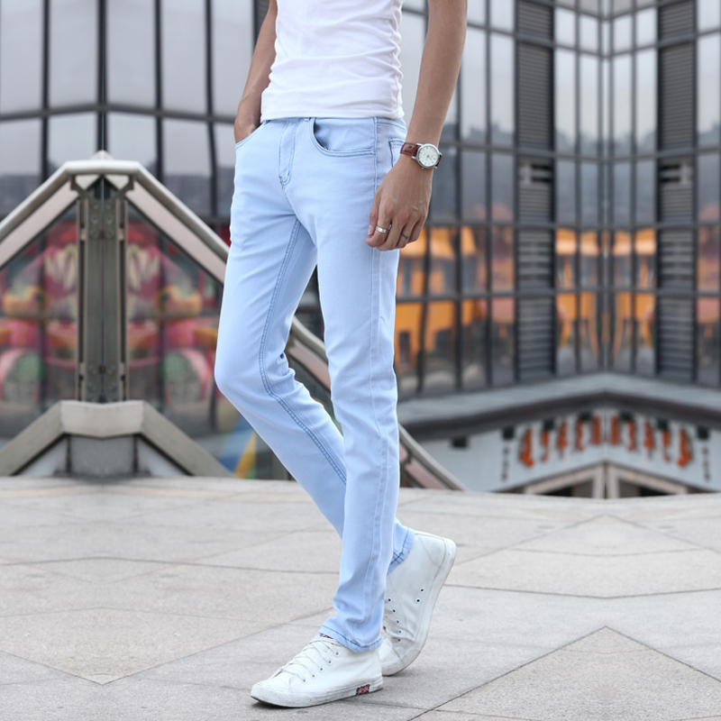 Men's Jeans Spring Summer Fashion Men Casual Stretch Skinny Jeans Slim fit Pencil Trousers Tight Light Blue Denim Pants Solid Colors 221008
Men's Jeans Spring Summer Fashion Men Casual Stretch Skinny Jeans Slim fit Pencil Trousers Tight Light Blue Denim Pants Solid Colors 221008