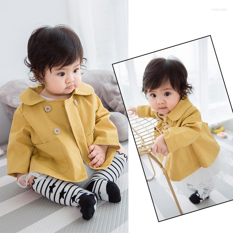 Jackets Girls Casual Jacket Baby Lapel Pocket Single Breasted Long Sleeve Coats Children's Clothing 0-3 Years A567, Yellow
Jackets Girls Casual Jacket Baby Lapel Pocket Single Breasted Long Sleeve Coats Children's Clothing 0-3 Years A567, Yellow