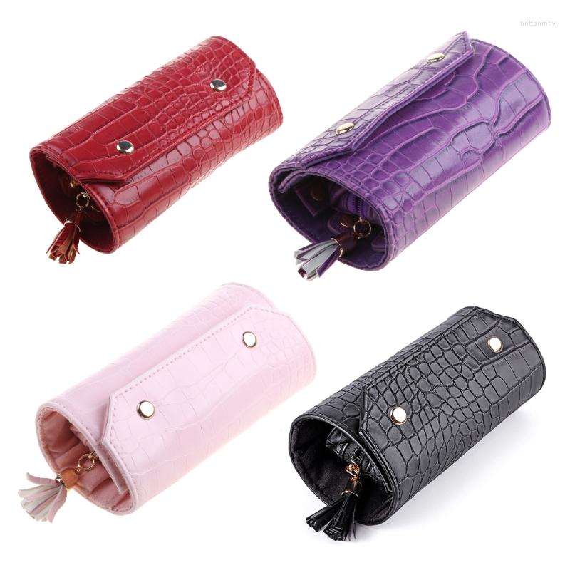 Jewelry Pouches Portable Travel Organizer Box Roll PU Leather Jewellery Storage Pouch For Rings Earrings
Jewelry Pouches Portable Travel Organizer Box Roll PU Leather Jewellery Storage Pouch For Rings Earrings