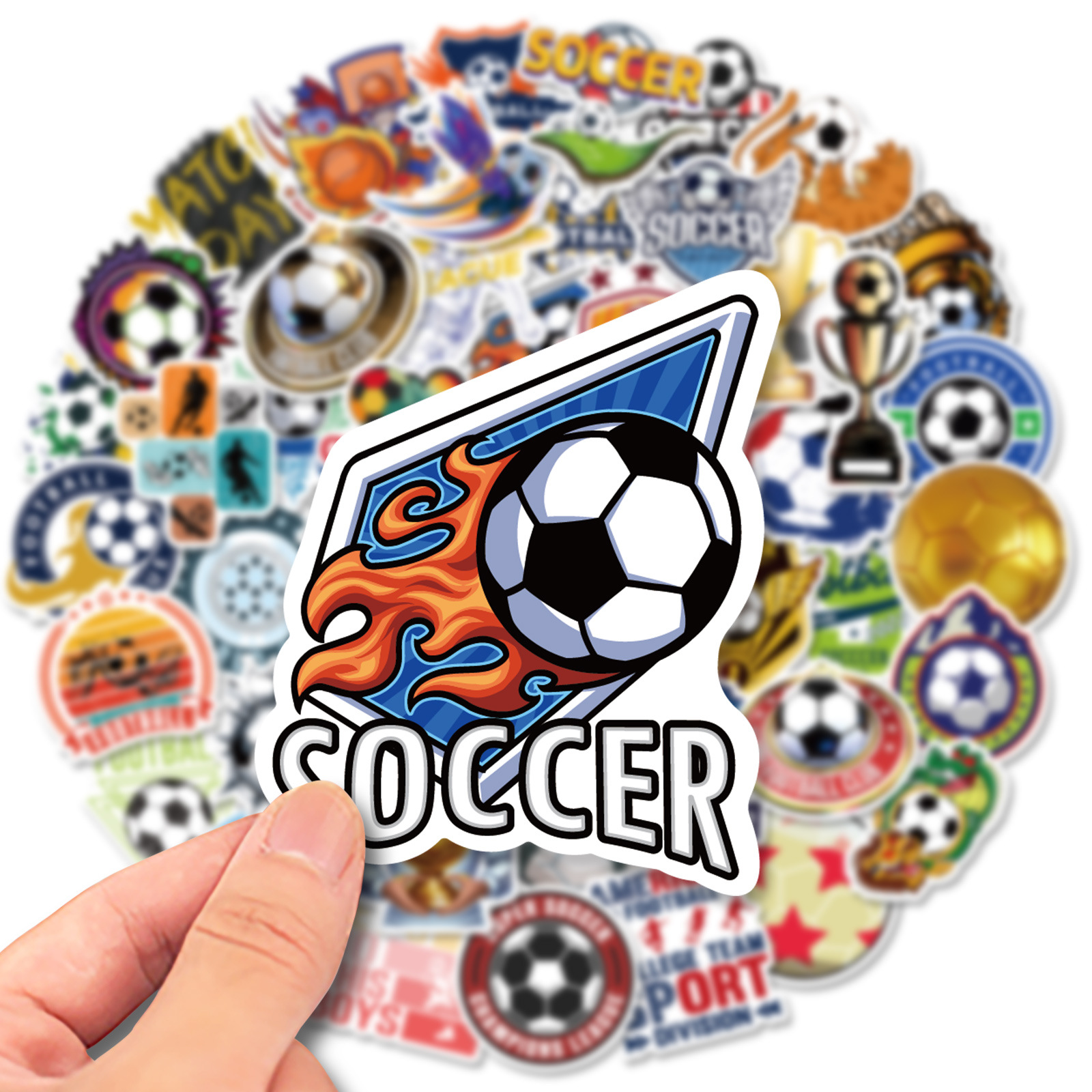 50Pcs Cartoon Football Stickers Non-Random For Car Bike Luggage Sticker Laptop Skateboard Motor Water Bottle Snowboard wall Decals Kids Gifts, Multi-color
50Pcs Cartoon Football Stickers Non-Random For Car Bike Luggage Sticker Laptop Skateboard Motor Water Bottle Snowboard wall Decals Kids Gifts, Multi-color