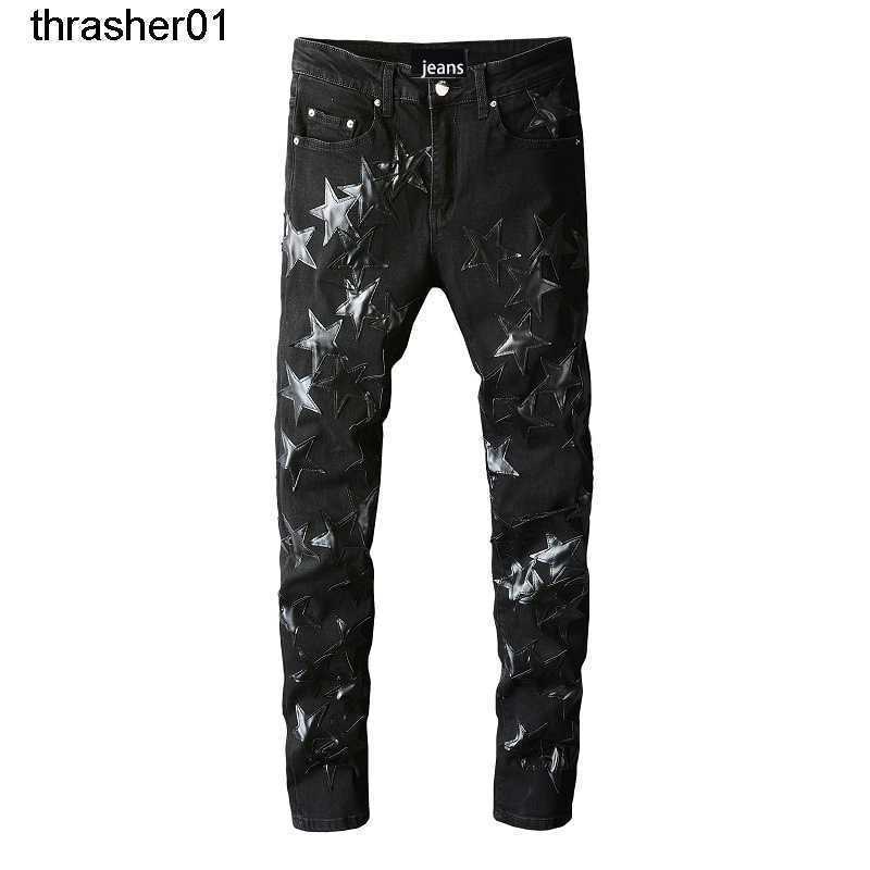 new Men's Jeans designer fashion brand amirs black five pointed star jeans Streetwear men Jeans
new Men's Jeans designer fashion brand amirs black five pointed star jeans Streetwear men Jeans