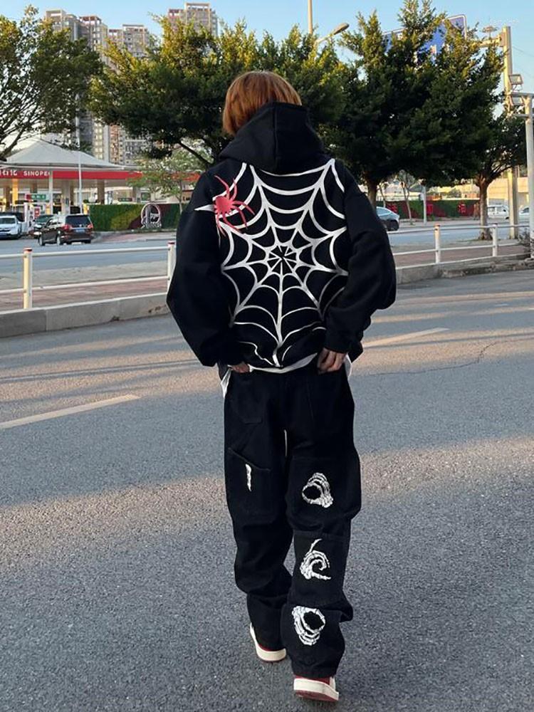 Men's Hoodies Autumn Fashion Hip Hop Web Print Dark American Hoodie Women Loose Goth Sweatshirt Jacket Streetwear Y2k Hooded, Solid color
Men's Hoodies Autumn Fashion Hip Hop Web Print Dark American Hoodie Women Loose Goth Sweatshirt Jacket Streetwear Y2k Hooded, Solid color
