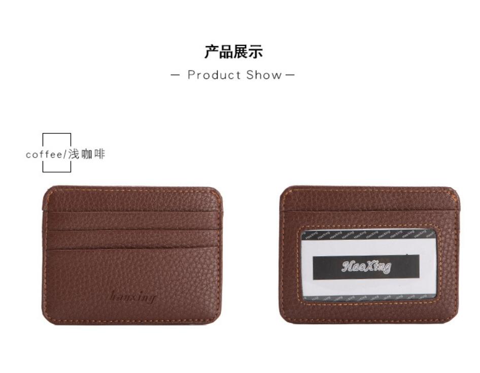 Designers bags Men Women Wallets Mini Card Holders Leather coin purse, Brown
