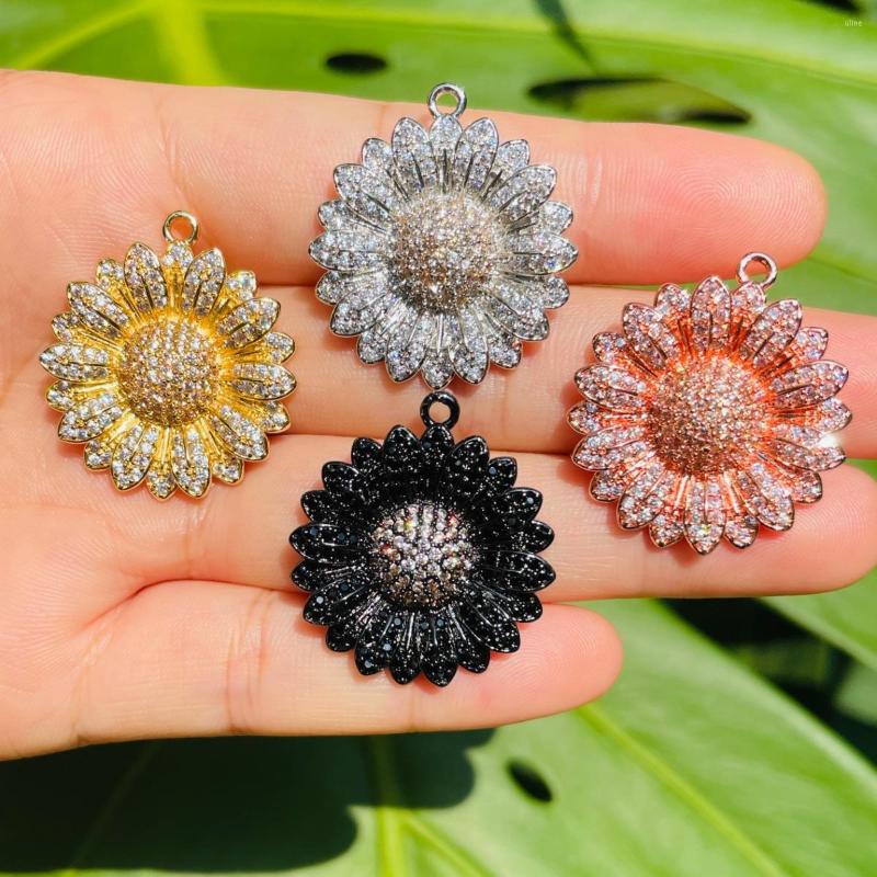 Charms 5pcs Sunflower Charm Flower Pendant For Women Bracelet Girl Necklace Making Gold-Plated Zirconia Pave Jewelry Findings Wholesale
Charms 5pcs Sunflower Charm Flower Pendant For Women Bracelet Girl Necklace Making Gold-Plated Zirconia Pave Jewelry Findings Wholesale