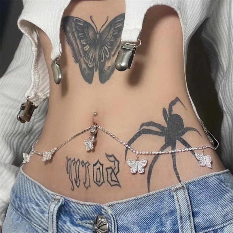 Other Stonefans Sexy Belly Button Ring Waist Chain for Women Fashion Butterfly Waist Chain Pendant Jewelry Body Accessories 221008
Other Stonefans Sexy Belly Button Ring Waist Chain for Women Fashion Butterfly Waist Chain Pendant Jewelry Body Accessories 221008