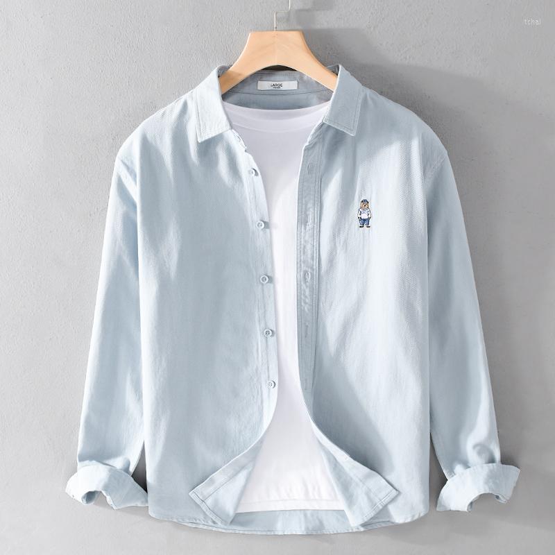 Men's Casual Shirts Stylish Embroidered Long Sleeve Shirt Men Brand Trend Comfortable Top Clothing Chemise Homme Fast Drop, White
Men's Casual Shirts Stylish Embroidered Long Sleeve Shirt Men Brand Trend Comfortable Top Clothing Chemise Homme Fast Drop, White
