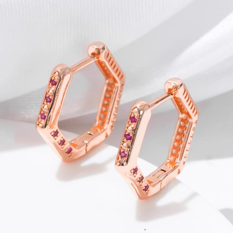 Hoop Earrings ESSFF Fine Rose Gold Color Red Stone For Women Polygon Design Jewelry Female Simple Geometric Circle Earings
Hoop Earrings ESSFF Fine Rose Gold Color Red Stone For Women Polygon Design Jewelry Female Simple Geometric Circle Earings