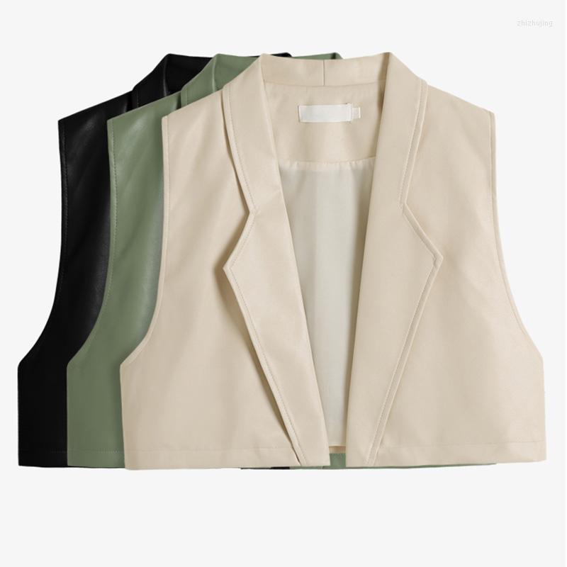 Women's Vests Women Vest Black PU Leather Formal Outfits Steampunk Clothing Elegant OL Waistcoat For Vintage Wedding Work 2022
Women's Vests Women Vest Black PU Leather Formal Outfits Steampunk Clothing Elegant OL Waistcoat For Vintage Wedding Work 2022