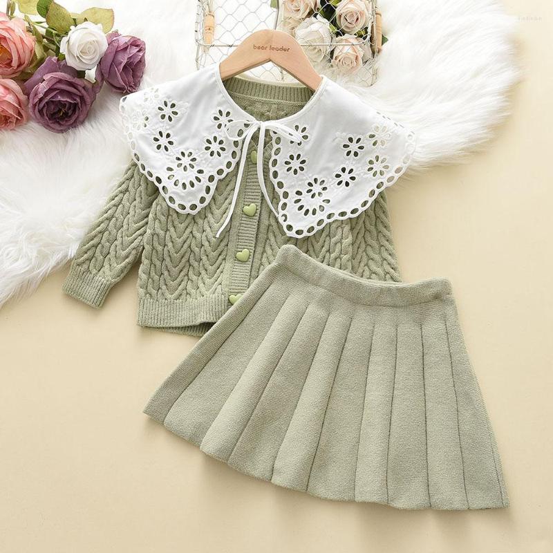 Clothing Sets Menoea Baby Girls Clothes Autumn Winter Hollow Doll Collar Lace Sweater Cardigan Solid Pleated Skirt 2 Pcs Sweet Girl Costume, Ah1089black
Clothing Sets Menoea Baby Girls Clothes Autumn Winter Hollow Doll Collar Lace Sweater Cardigan Solid Pleated Skirt 2 Pcs Sweet Girl Costume, Ah1089black