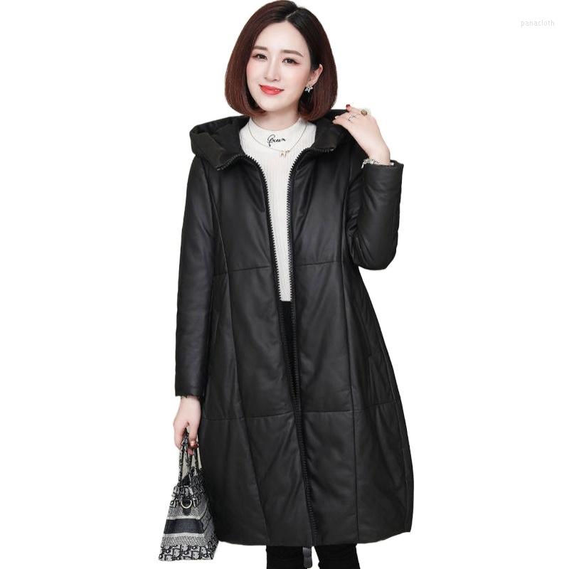 Women's Leather Black Winter Coats Fashion PU Jacket Women Hooded Thick Plus Cotton Middle Aged Long Padded Parkas Female Clothing
Women's Leather Black Winter Coats Fashion PU Jacket Women Hooded Thick Plus Cotton Middle Aged Long Padded Parkas Female Clothing