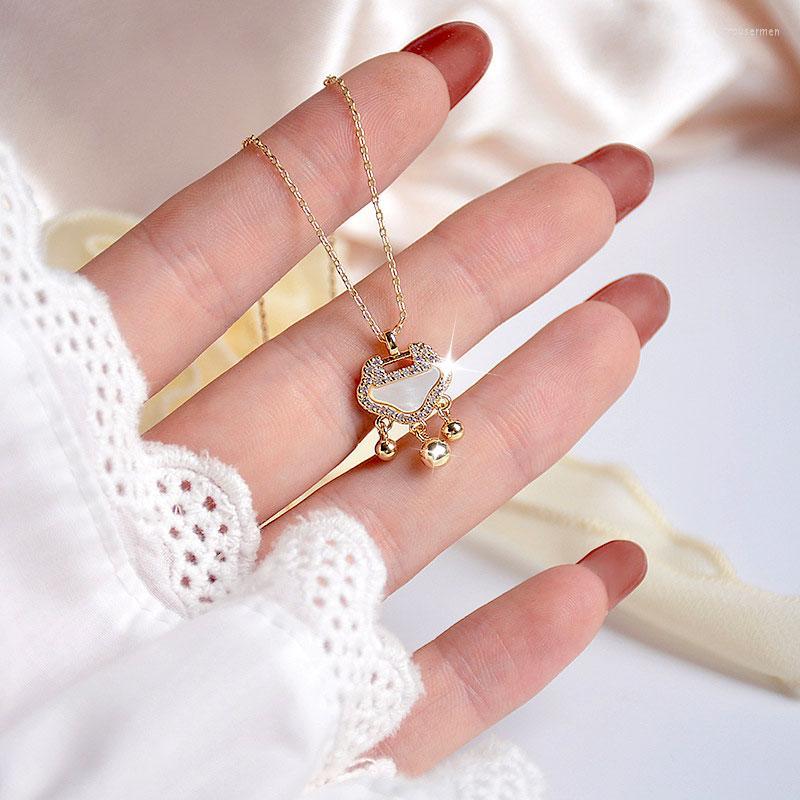 Backs Earrings Clip-on & Screw Back Electroplated Real Gold Micro-Inlaid Fine Zircon Ping An Ruyi Lock Necklace Short Clavicle Chain Set
Backs Earrings Clip-on & Screw Back Electroplated Real Gold Micro-Inlaid Fine Zircon Ping An Ruyi Lock Necklace Short Clavicle Chain Set