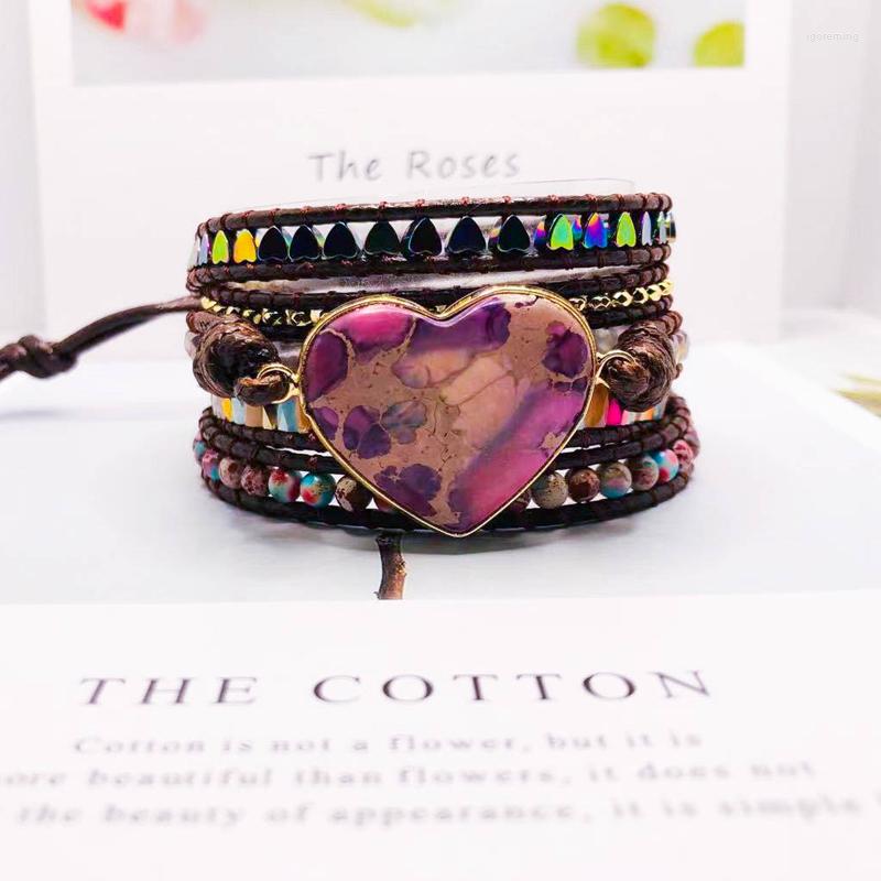 Strand Luxury Heart Shape Wrap Bracelets 5 Strands Leather Chain Bracelet Fashion Jewelry Bijoux Drop
Strand Luxury Heart Shape Wrap Bracelets 5 Strands Leather Chain Bracelet Fashion Jewelry Bijoux Drop
