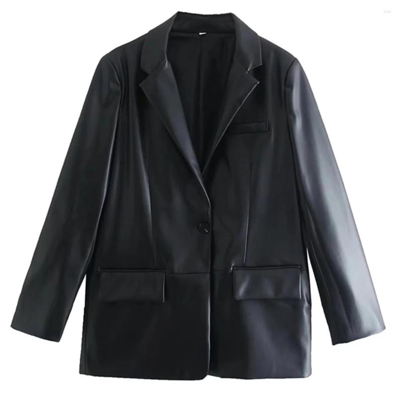 Women' Suits Jenny&Dave 2022 Ins Fashion Blogger Retro Leather Jacket Casual Pu Blazers Women, Black
Women' Suits Jenny&Dave 2022 Ins Fashion Blogger Retro Leather Jacket Casual Pu Blazers Women, Black