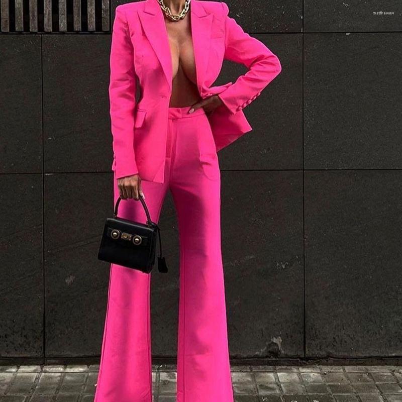 Women's Two Piece Pants Blazer Pantsuits Set OL Women Elegant Slim Business Single Buttons Flared Office Spring Suit, Red
Women's Two Piece Pants Blazer Pantsuits Set OL Women Elegant Slim Business Single Buttons Flared Office Spring Suit, Red