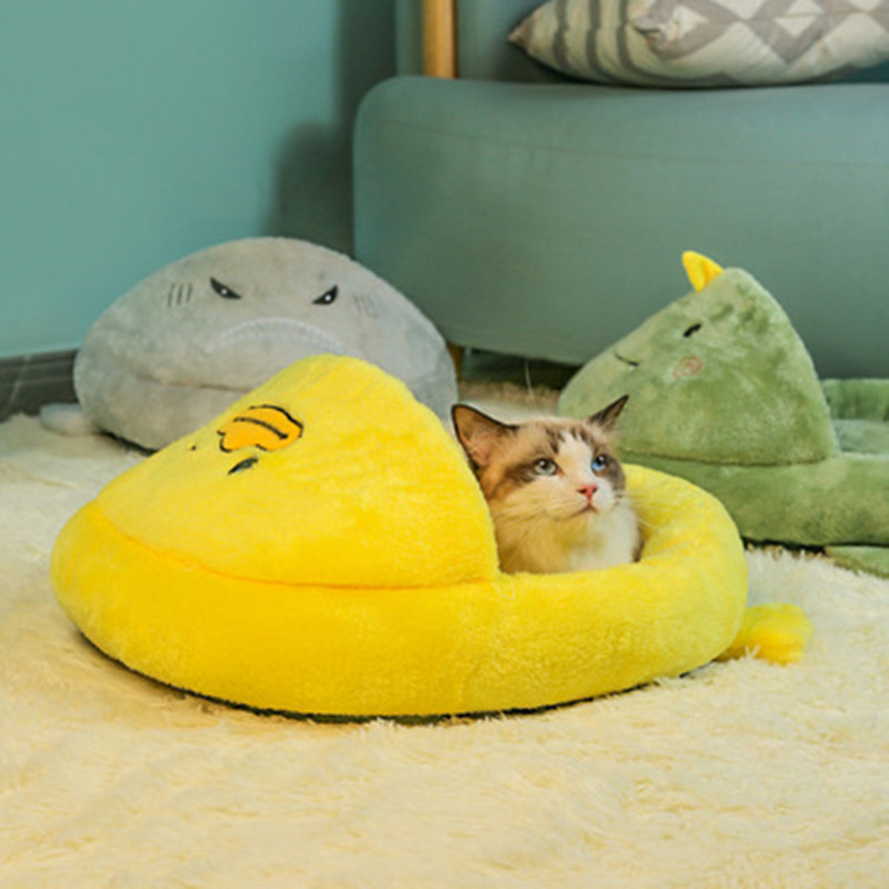 Cat Beds Furniture Pet Bed Super Soft Washable plush Kennel Deep Sleep cat litter mat House Sofa suits For Dog Chihuahua cats home Basket 221010