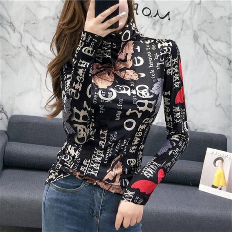 Women's T Shirts Women's High Neck T-shirts Bottoming Tees Printing Western Long-sleeved Women Tops Soft Female T-shirt Trend Inner Wear, As photo a
Women's T Shirts Women's High Neck T-shirts Bottoming Tees Printing Western Long-sleeved Women Tops Soft Female T-shirt Trend Inner Wear, As photo a