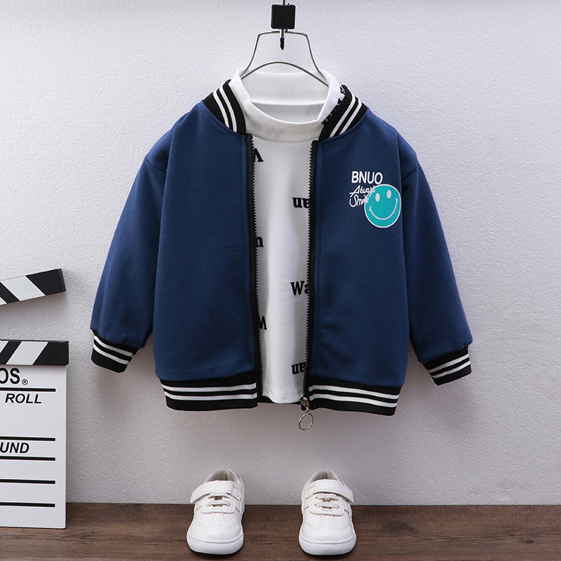 Jackets Children Baseball Western Style Boys Girls Baby Blazer Trend Coats Kids Clothes 221010