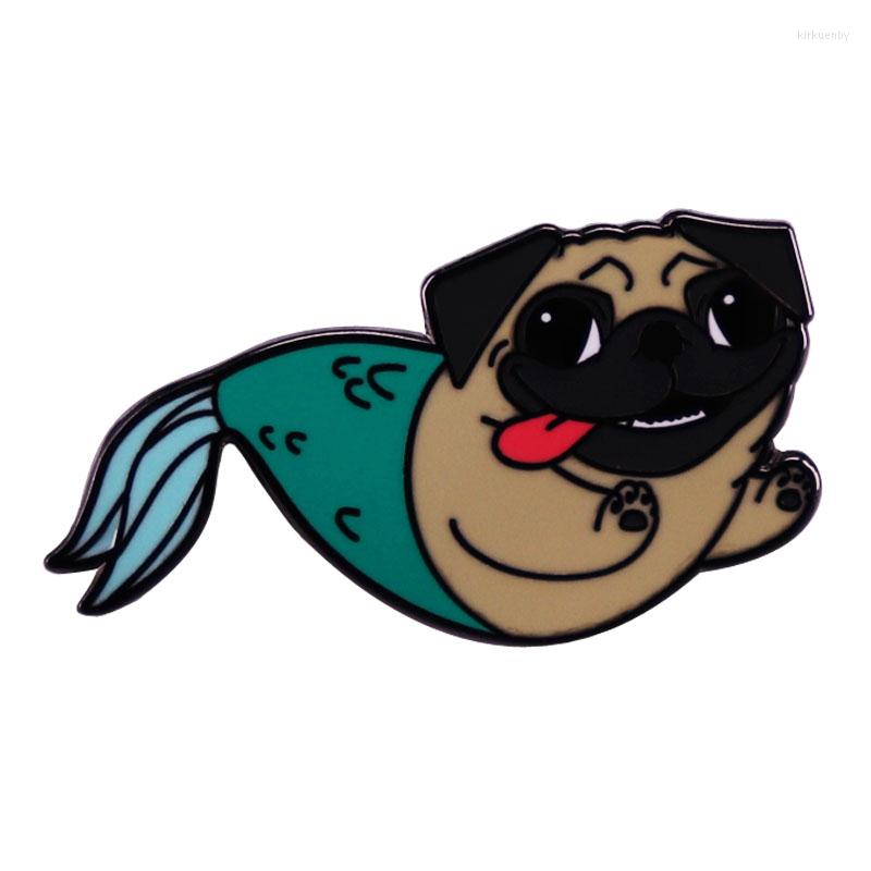 Brooches Mermaid Dog Brooch Lucky Badge Cute Pug Enamel Pin Cartoon Fashion Jewelry Accessories
Brooches Mermaid Dog Brooch Lucky Badge Cute Pug Enamel Pin Cartoon Fashion Jewelry Accessories