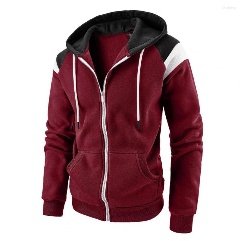 Men's Jackets Autumn Men Hooded Contrast Colors Long Sleeve Pockets Warm Plush Drawstring Cardigan Hoodies Coats Male Chaquetas Hombre, Black
Men's Jackets Autumn Men Hooded Contrast Colors Long Sleeve Pockets Warm Plush Drawstring Cardigan Hoodies Coats Male Chaquetas Hombre, Black