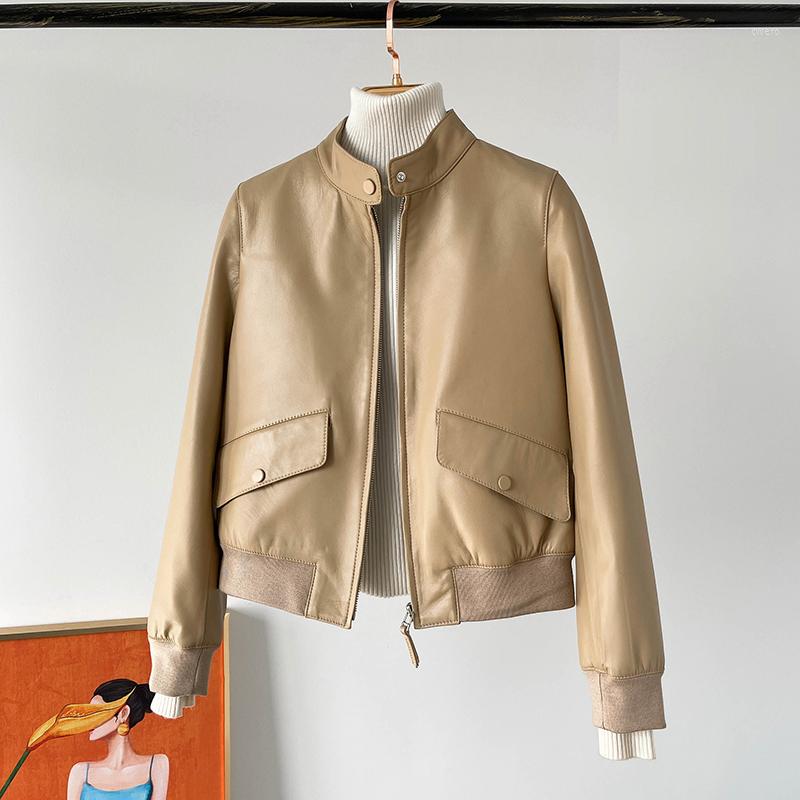 Women's Leather High Quality Women Clothes Real Genuine Jacket Stand Collar Spring Outwear Jackets Veste En Cuir Femme WPY3126, Apricot
Women's Leather High Quality Women Clothes Real Genuine Jacket Stand Collar Spring Outwear Jackets Veste En Cuir Femme WPY3126, Apricot